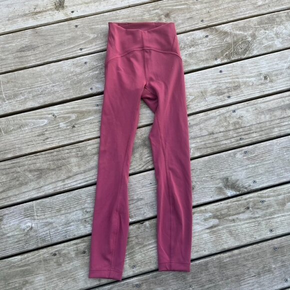 Lululemon Instill high rise tight 25in Smokey red Size 0 - Picture 1 of 9
